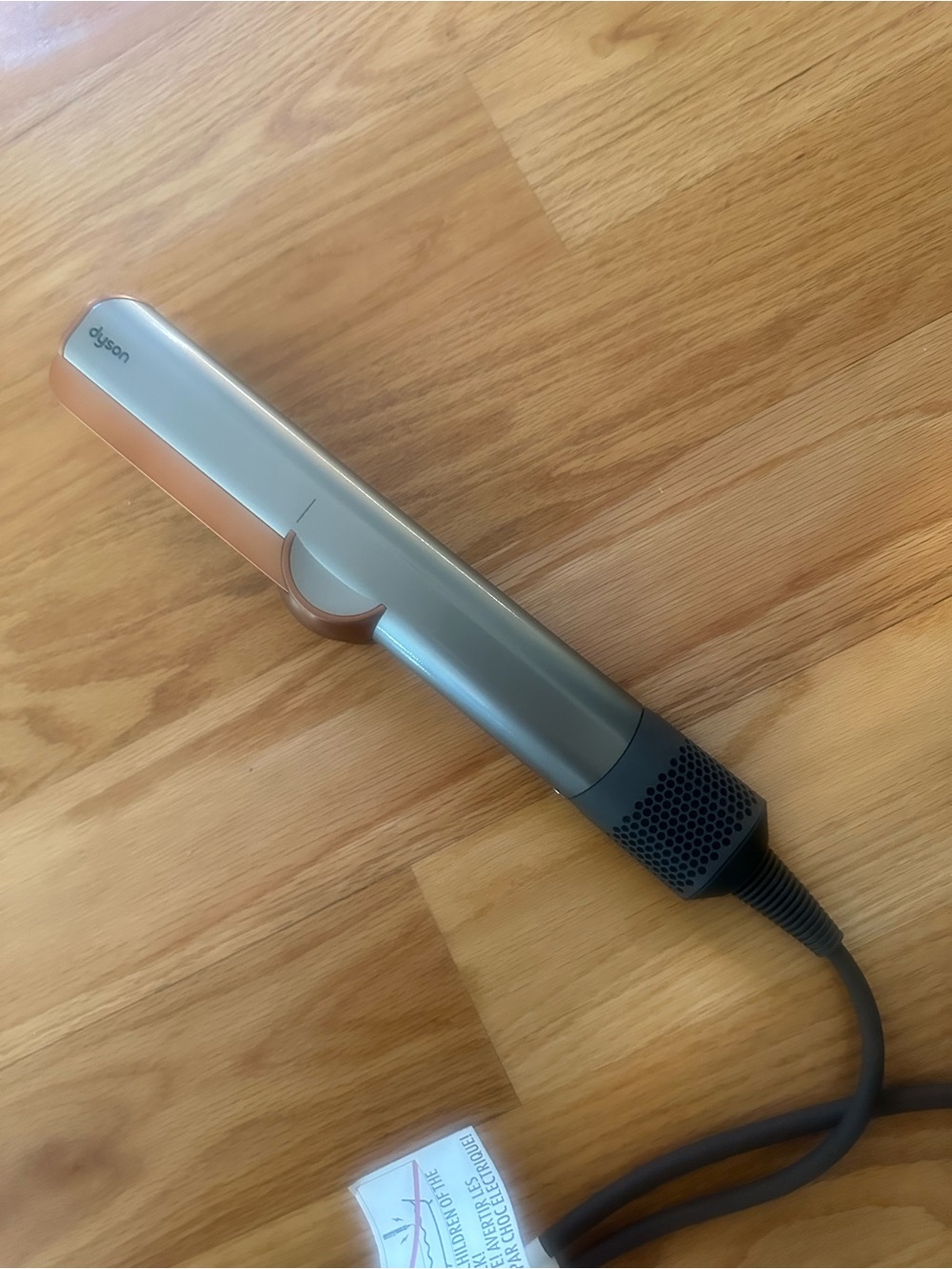 Dyson Silver and Rose Gold Hair Straightener - Picture 1 of 3